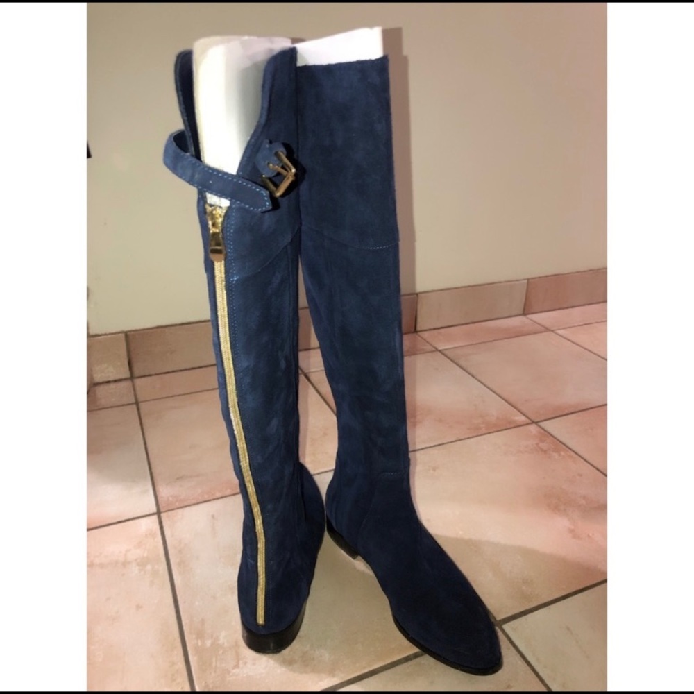 Suede over the knee boots